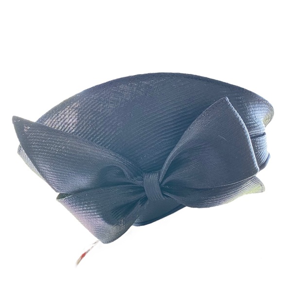 Jack McConnell New York Red Feather “One of a Kind” Navy Straw Hat - Picture 2 of 12